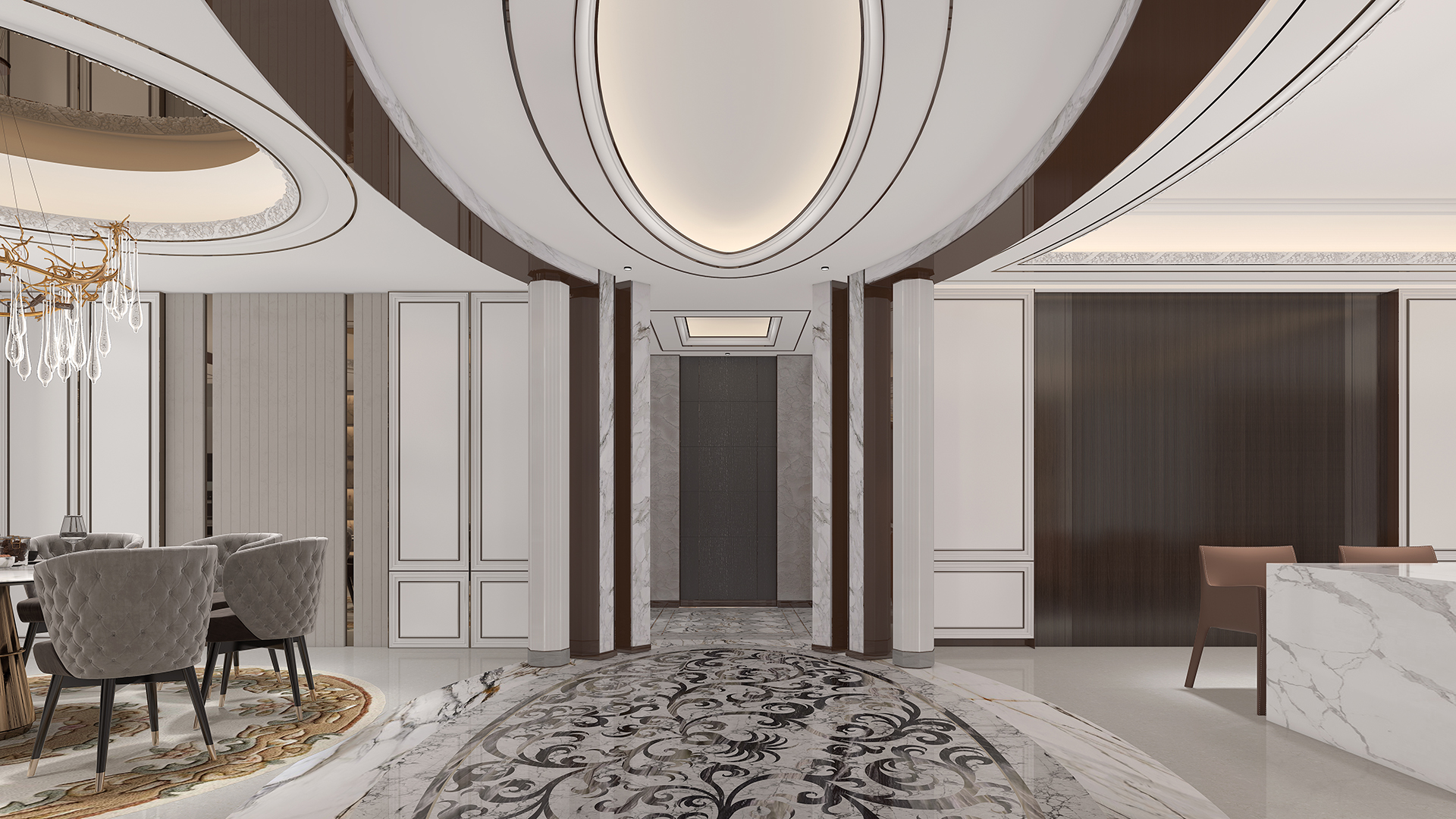 恒力遼寧大連維多利亞樣板間室內設計效果圖「多圖」