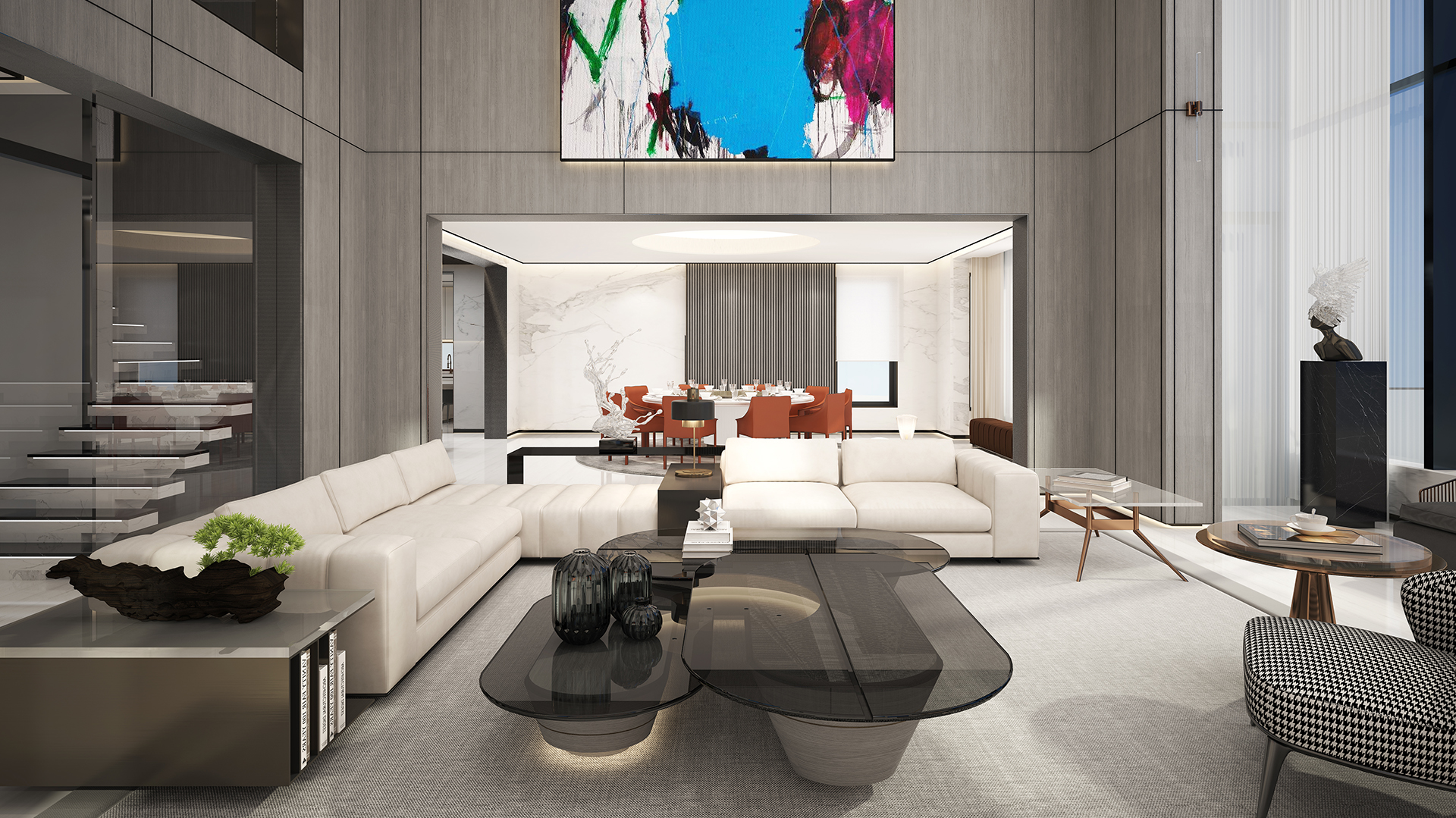 北京順義三層高端別墅室內設計案例方案說明「圖文」