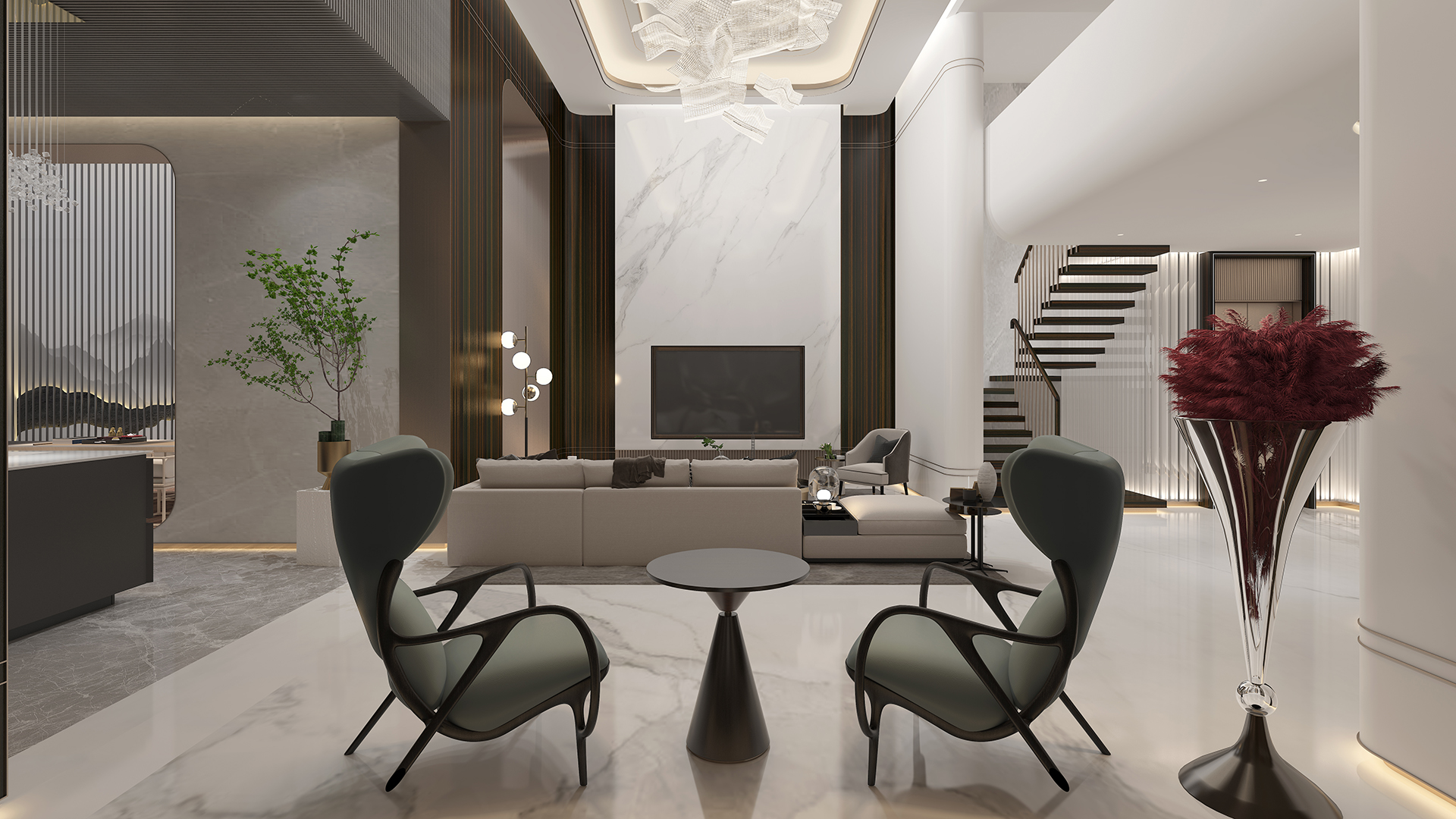 500㎡的北京豪宅別墅室內設計效果圖「圖文」