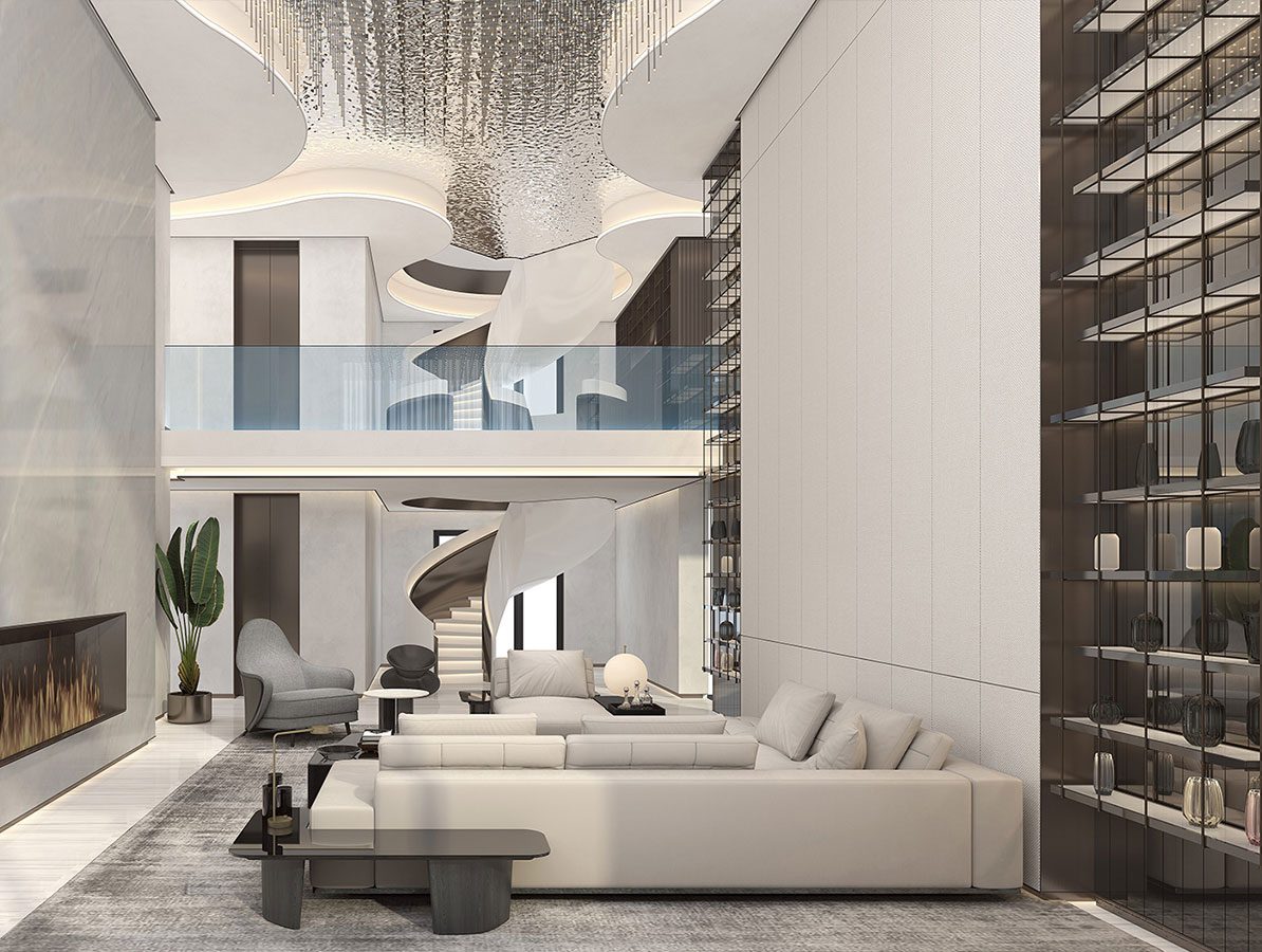 北京順義900㎡現(xiàn)代簡約的別墅室內(nèi)設(shè)計方案